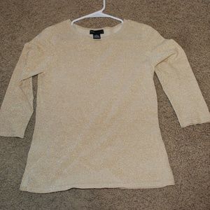 Grace Elements Petite Gold color top